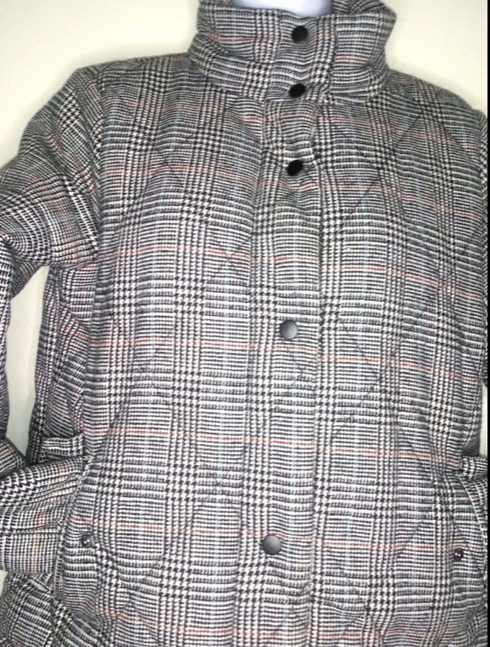 A new day fully lined plaid puffer jacket - Picture 6 of 15